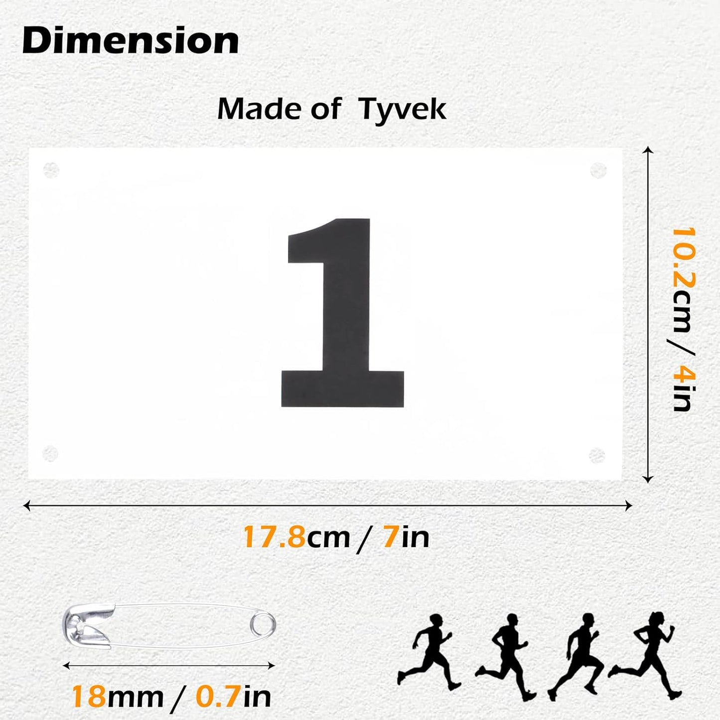 Numéros des coureurs