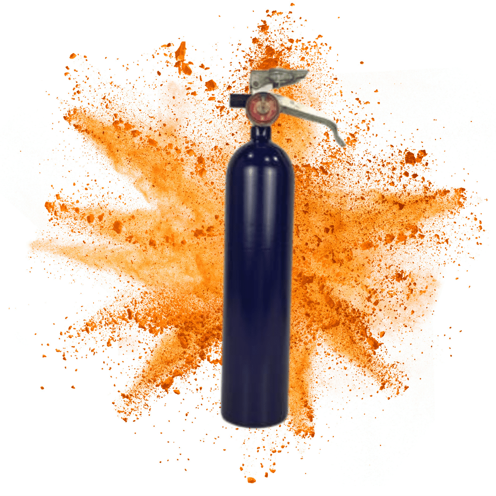 Orange Colour powder blaster
