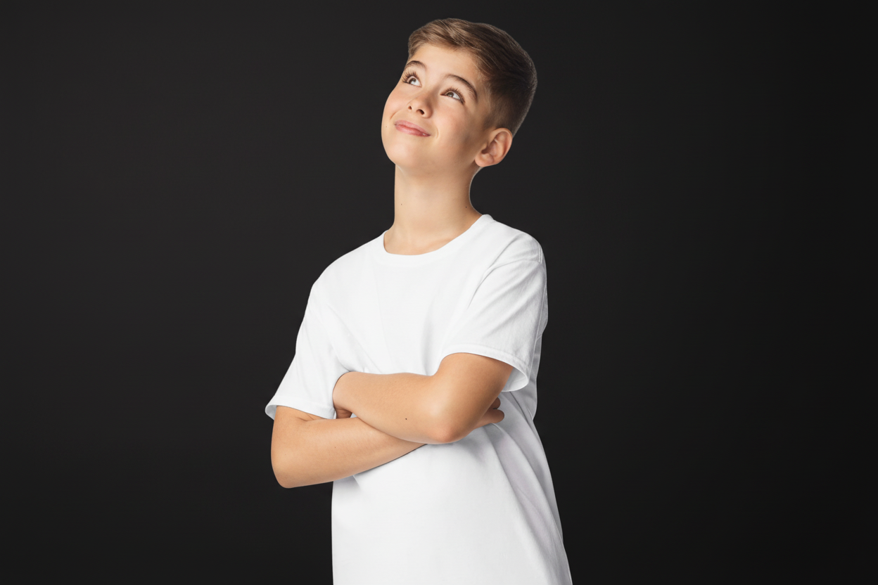 Youth Bulk White T-Shirt for kids