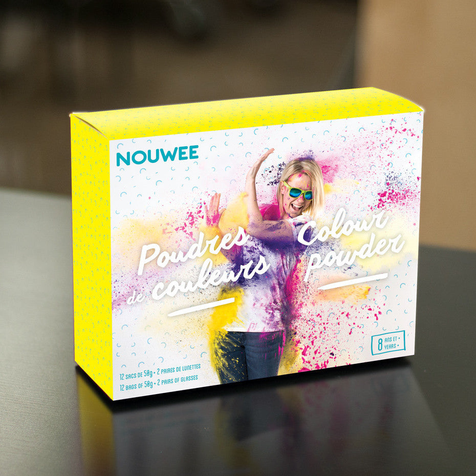 Premium colour powder kit for colour run fundraising school activity race holi gender reveal